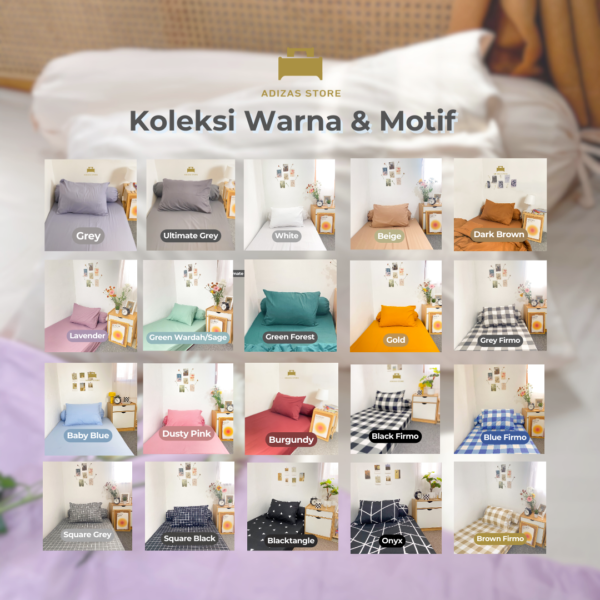 Adizas Store - Koleksi warna bedcover single